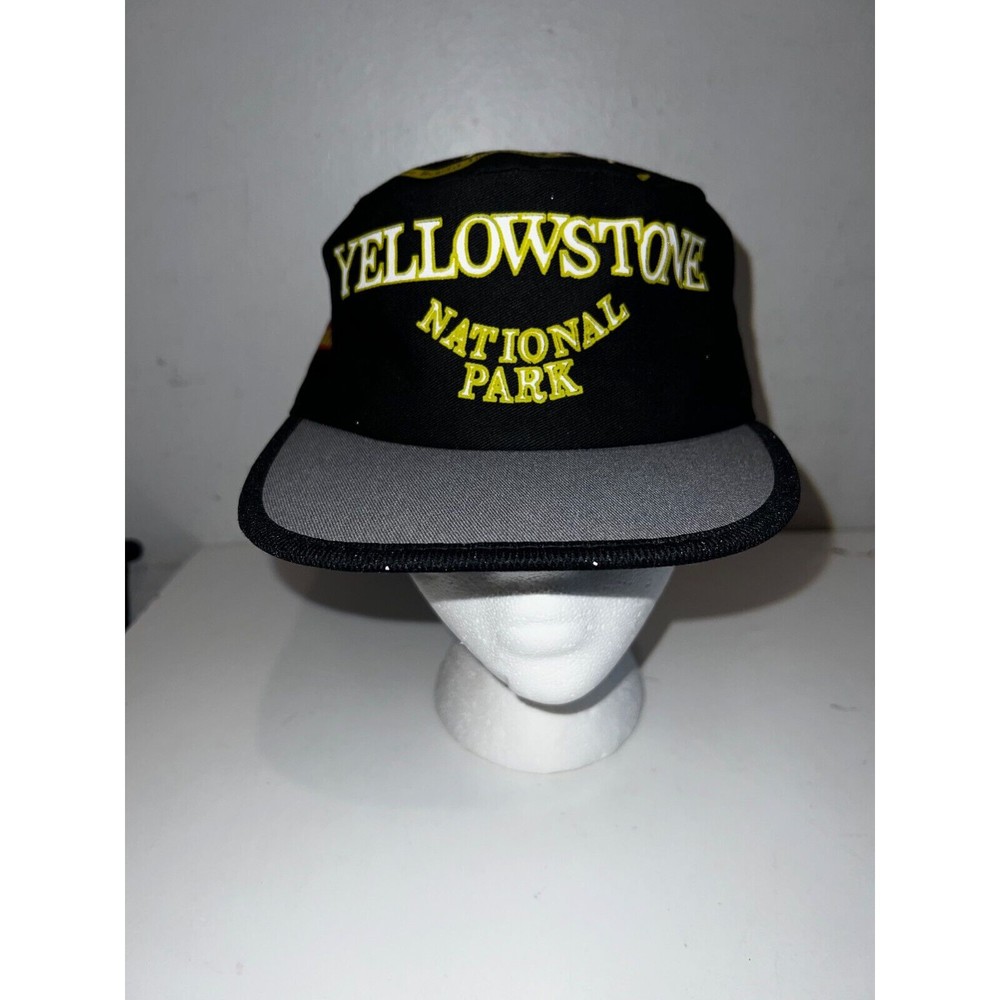 Vintage Yellowstone National Park Painters Hat Cap Moose Made in USA